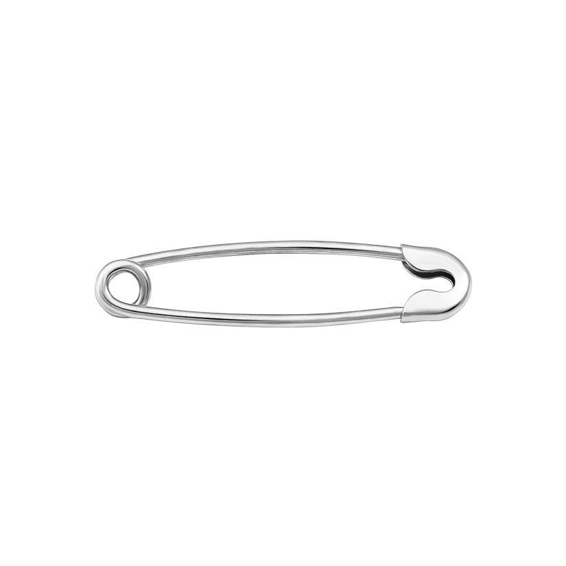 Серебряная булавка без декора Серебряная булавка без декора