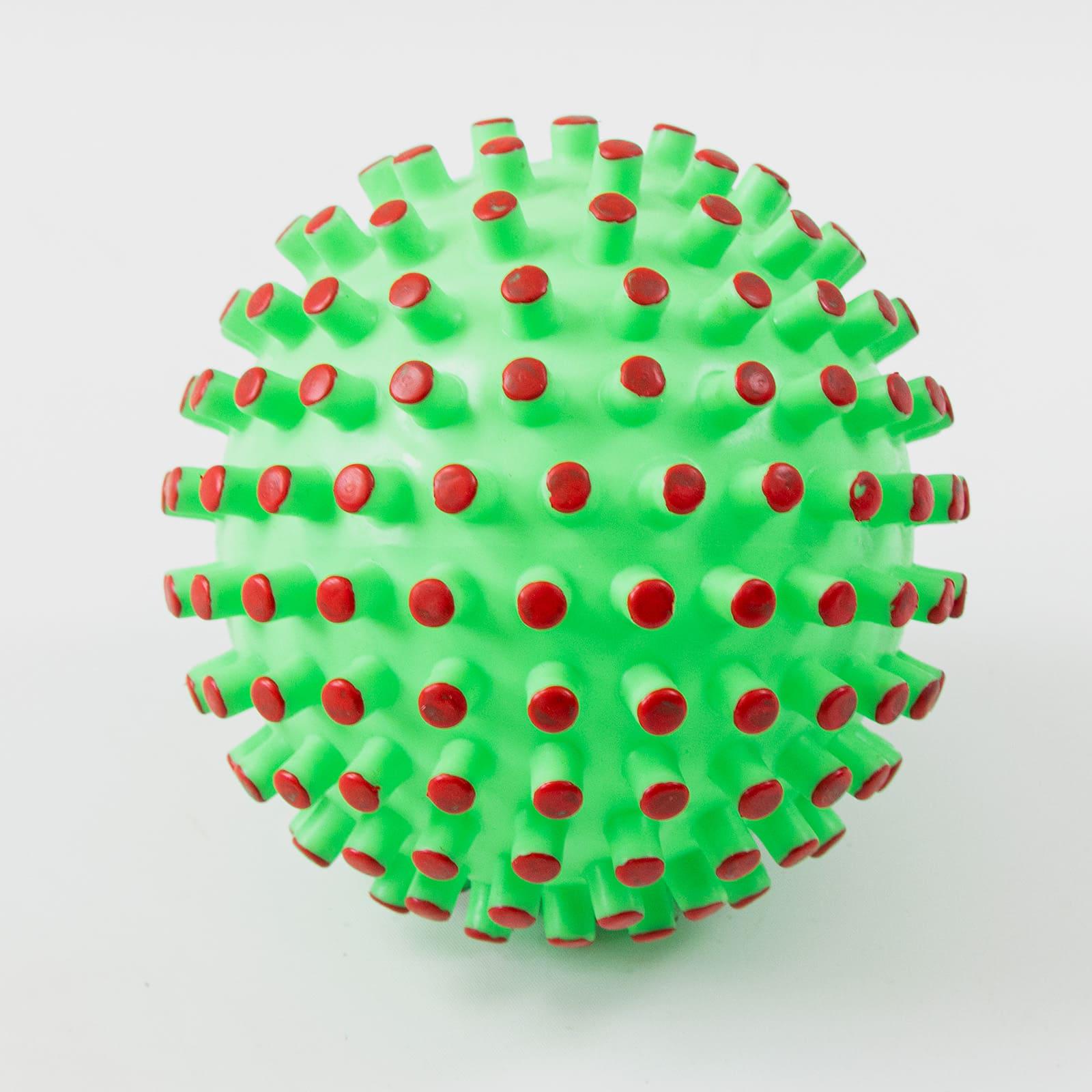 Мяч массажный надувной детский OSPORT 15 см Зелено-красный (MS 4525) - фото 2 Мяч массажный надувной детский OSPORT 15 см Зелено-красный (MS 4525) - фото 2