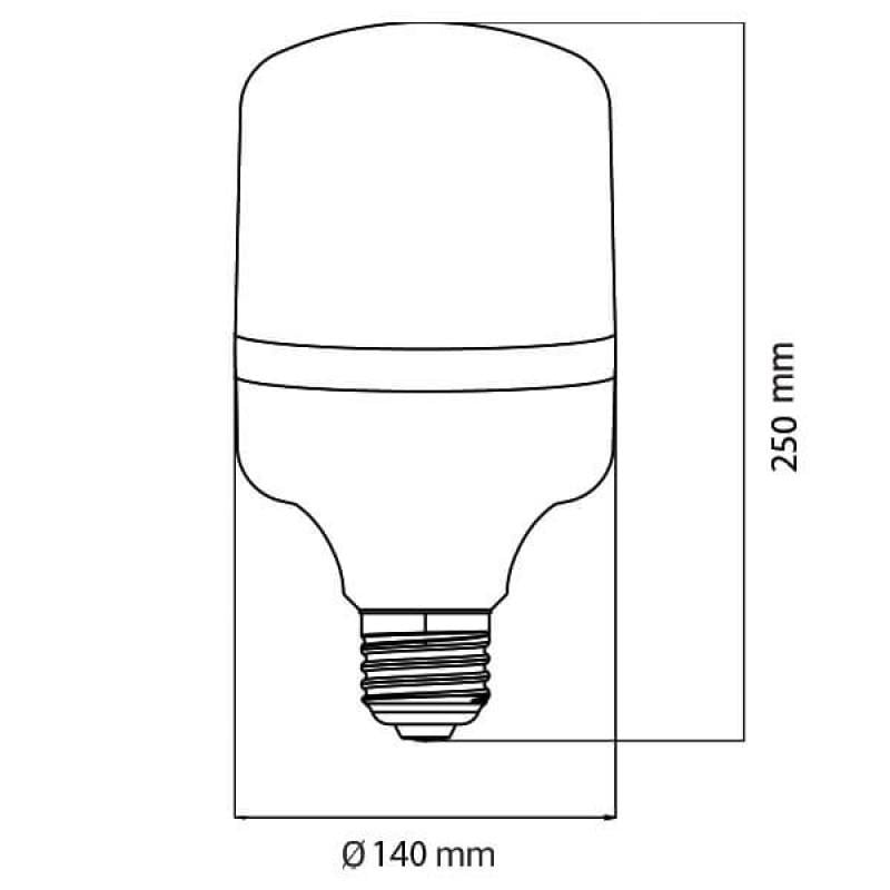 Лампа светодиодная промышленная Horoz Electric TORCH-80 80W 6400K E27 - фото 3