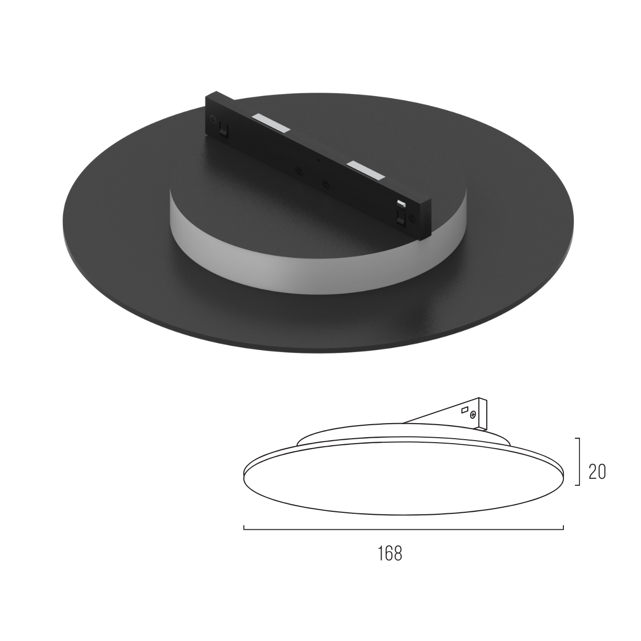 Світильник магнітний трековий MERALLI BACK LIGHT 9W 3000K/6000K регульована WIFI 2,4G TUYA Чорний (TRVBBL009) - фото 2 Світильник магнітний трековий MERALLI BACK LIGHT 9W 3000K/6000K регульована WIFI 2,4G TUYA Чорний (TRVBBL009) - фото 2