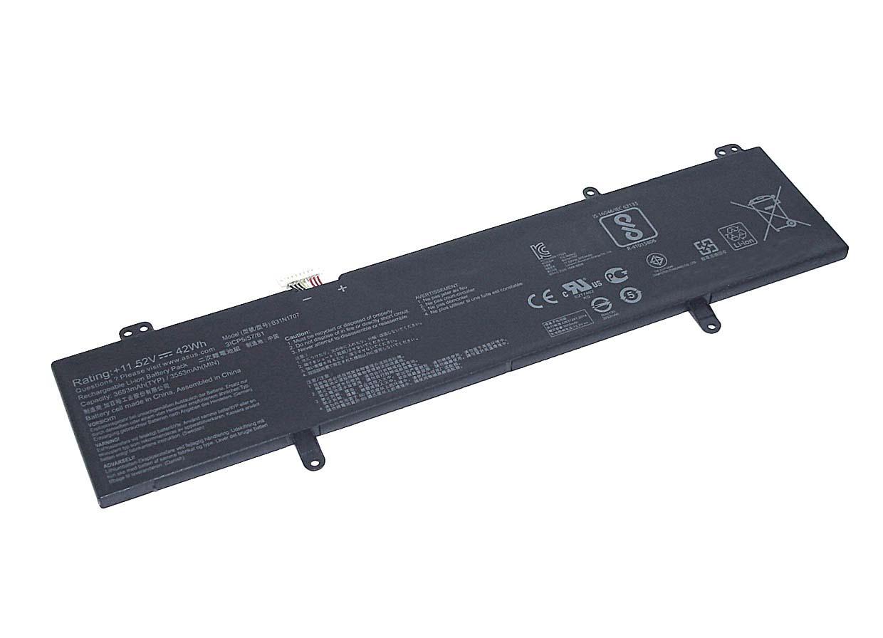 Аккумулятор для ноутбука Asus B31N1707 S410UA 11,52 V 3650 mAh Black