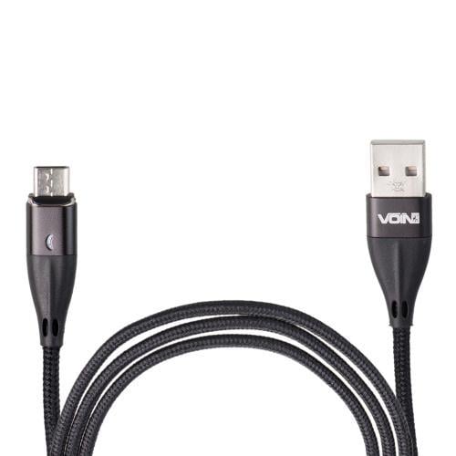 Кабель магнитный Voin USB-Type C 3А 2 м быстрая зарядка/передача данных Black (VP-6102C BK)