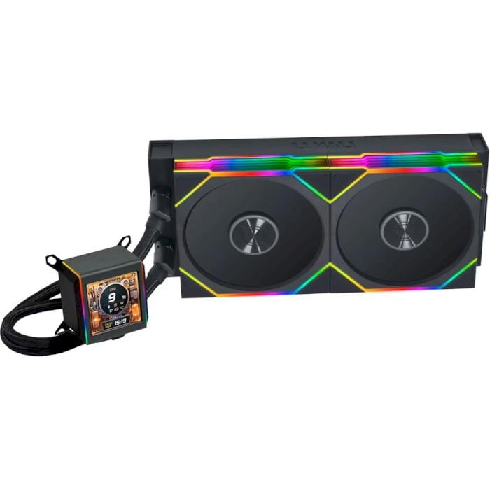 Система водяного охлаждения Lian Li Galahad GA II LCD TL 280 ARGB 140 мм Black (G89.GA2ALCD28TLB.00)