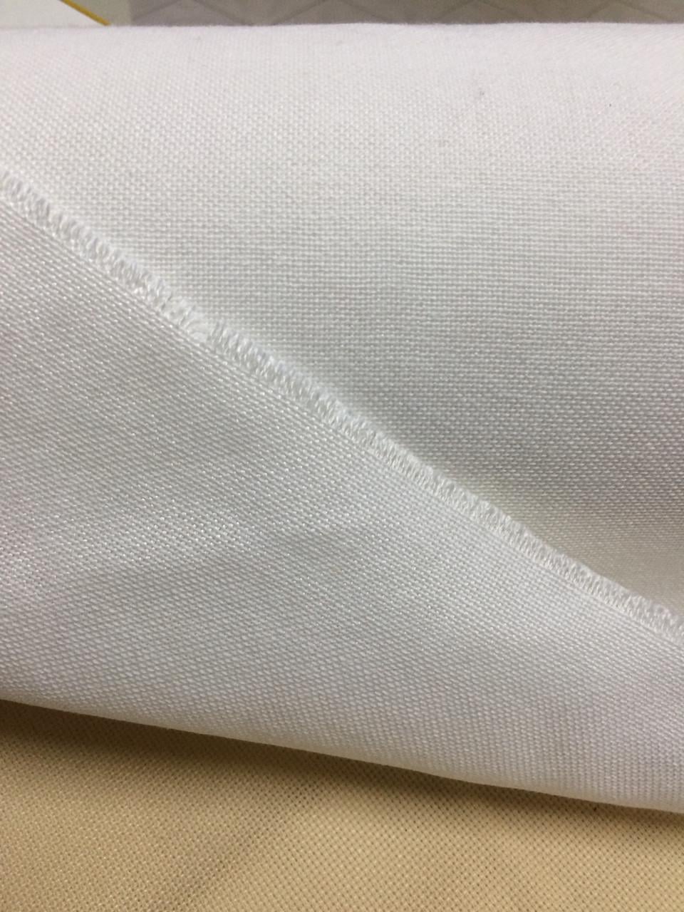 Ткань рушниковая домотканное полотно 40 см Белый