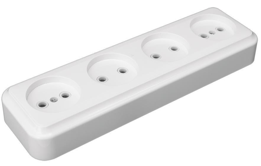 Розетка 4-на без заземлення RO16-252 (RO16-252)