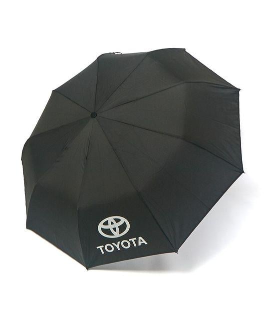 Парасоля чоловічий автомат на 9 спиць з логотипом Toyota Чорний (02J)