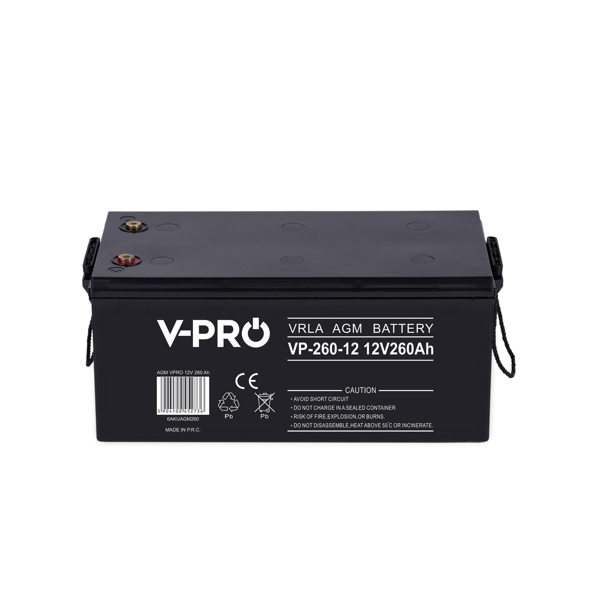 Аккумулятор Volt Polska AGM VPRO 12V 260 Ач (6AKUAGM260)