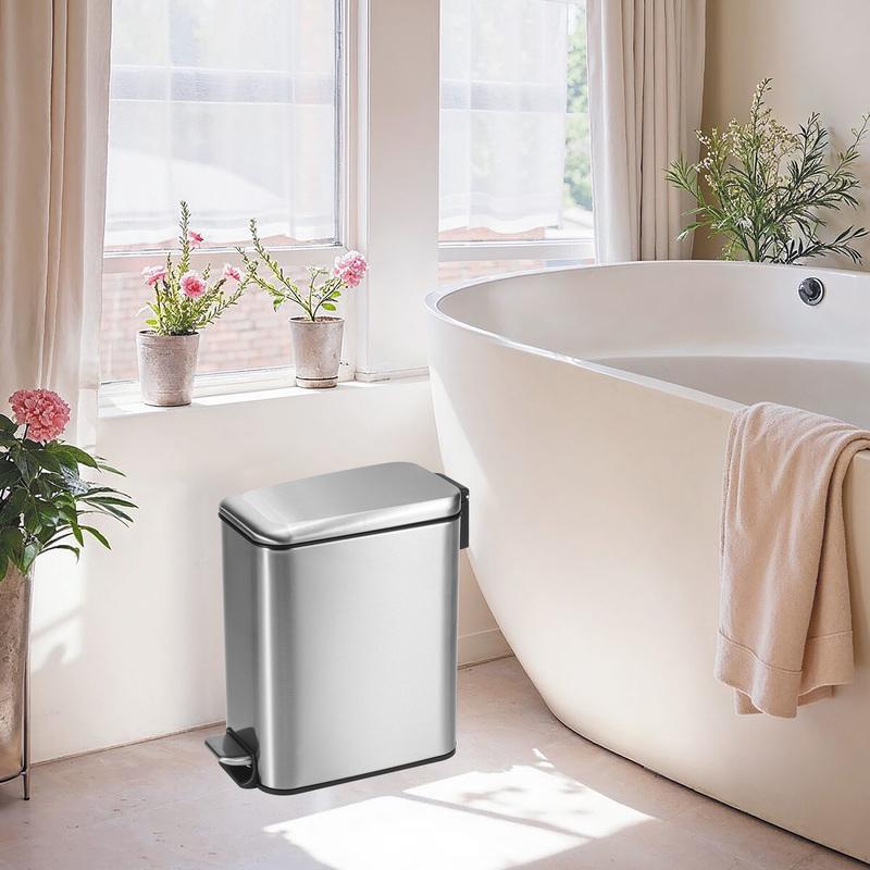 Відро для сміття MIXXUS Diverse-TC0312 MI7090 з кришкою та педаллю 12 л Сатин (258323) - фото 2