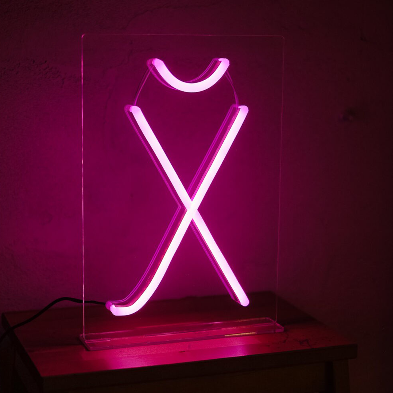 Неонова вивіска NeonFlexGlow «ЙУХ» 33х23 см