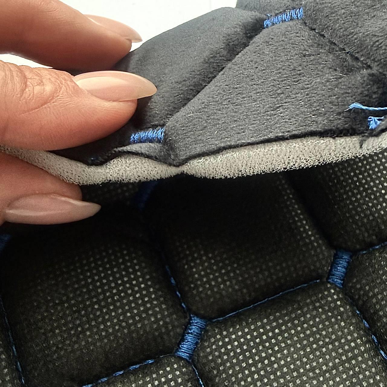 Автоткань велюр на поролоне Kora 1,4 м 1 пог. м Черный (ww-2) - фото 2