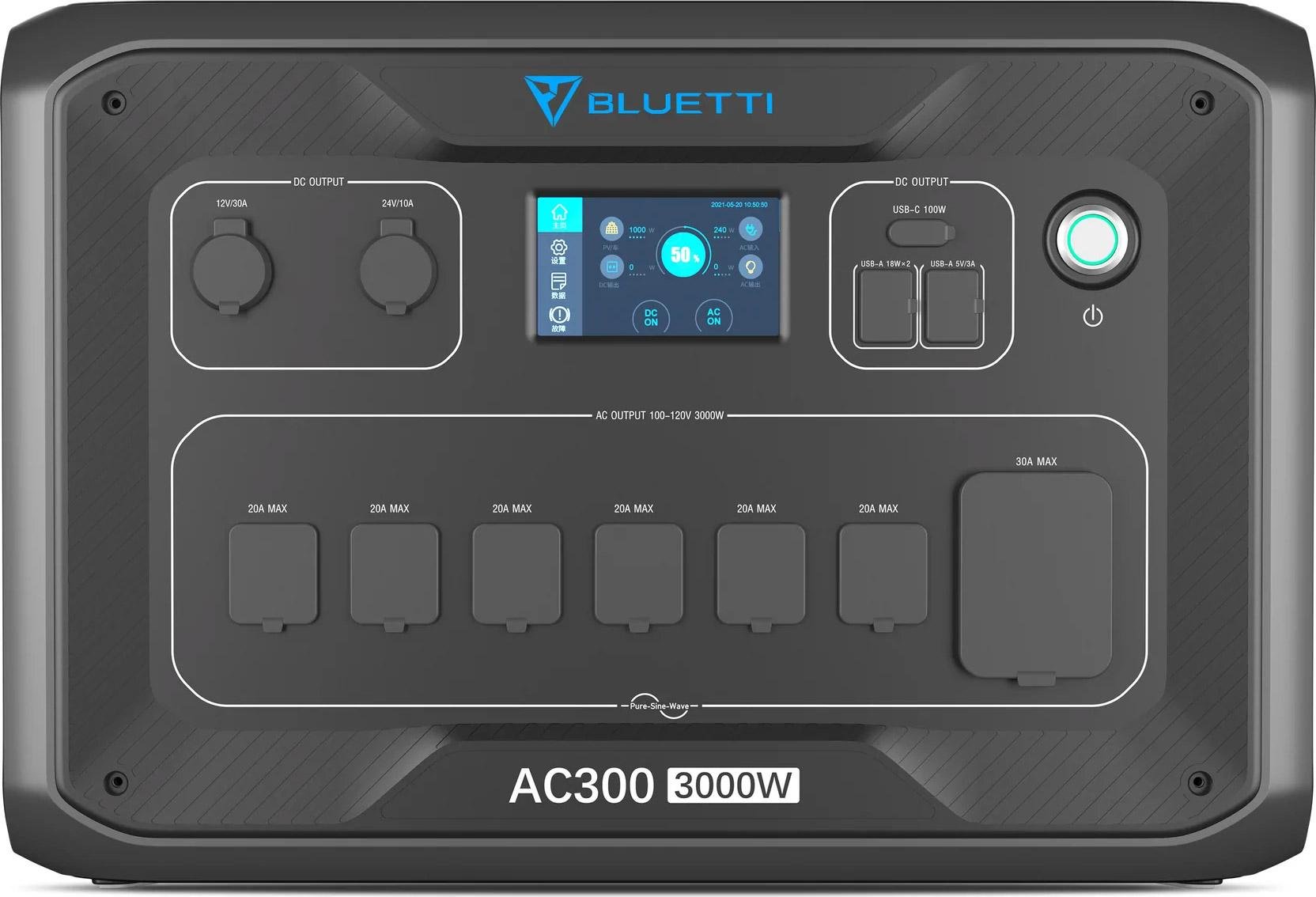 Зарядна станція BLUETTI Portable AC300 та модуль B300 3072Wh/3000W (74273) - фото 3