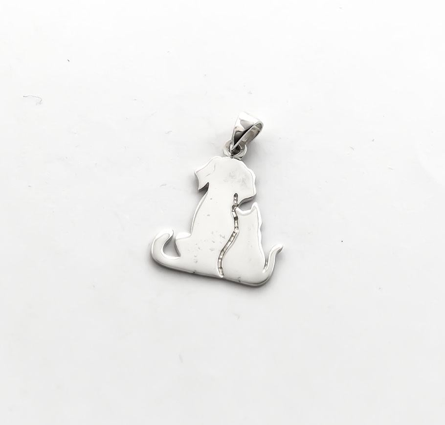 Кулон Maxi Silver 9175 Кошка и собака (89175)