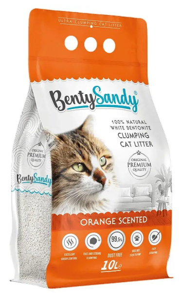 Наповнювач бентонітовий Benty Sandy з ароматом апельсина 10 л (00-00033076)