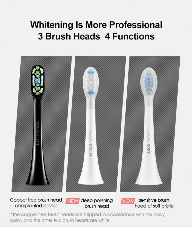 Щетка звуковая Soocas X3U Gift Box Global с фуляром Черный (2261) - фото 5 Щетка звуковая Soocas X3U Gift Box Global с фуляром Черный (2261) - фото 5