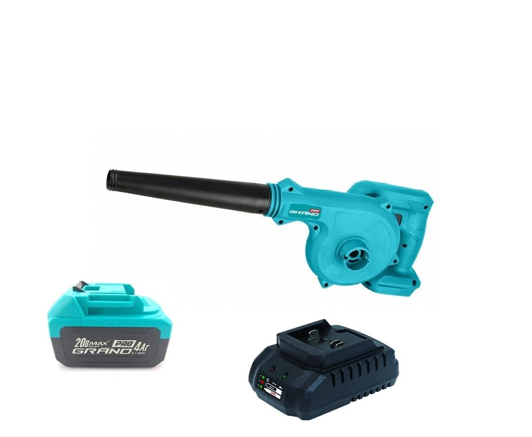 Воздуходувка аккумуляторная Grand АВД-20/2 PRO с аккумулятором 4000 мАч и зарядным устройством