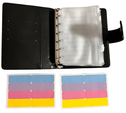 Блокнот для откладывания денег Budget Binder А7 6 конвертов Черный (1027) Блокнот для откладывания денег Budget Binder А7 6 конвертов Черный (1027)