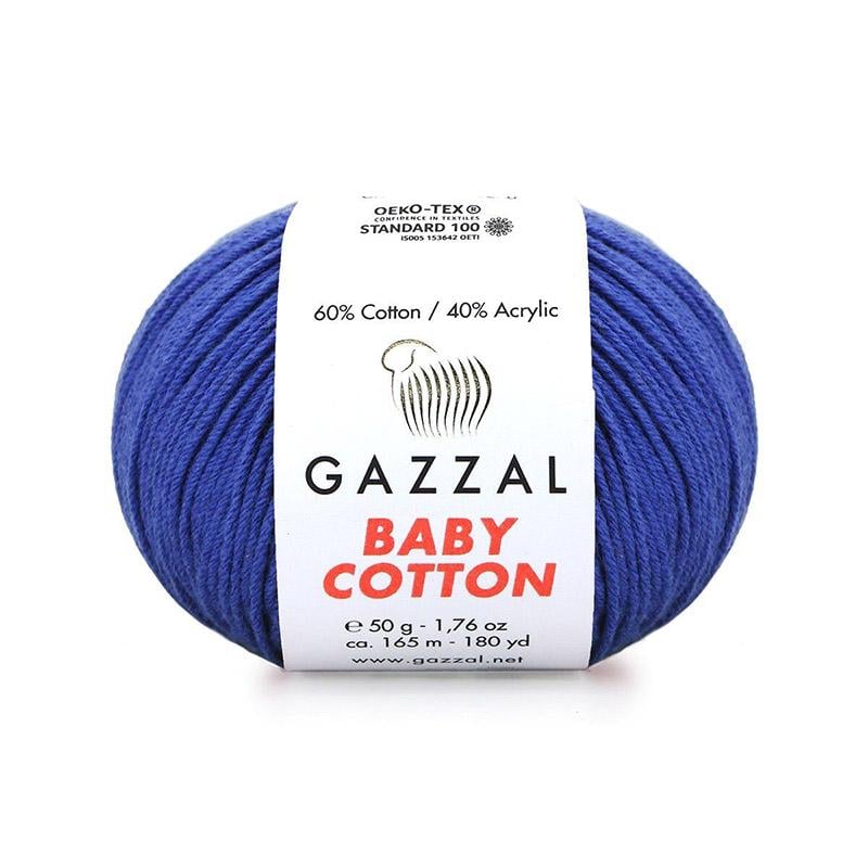 Пряжа Gazzal Baby Cotton 3421 Василек