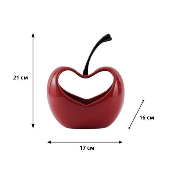 Цукерниця Q00350-1 Яблука для зберігання смаколиків Червоний - фото 9 Цукерниця Q00350-1 Яблука для зберігання смаколиків Червоний - фото 9