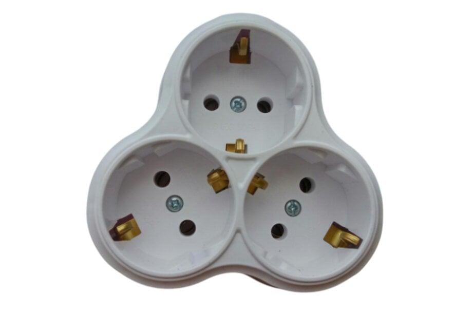 Трійник із заземленням Horoz Electric 300-000-707 (542973973)