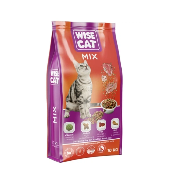 Корм сухой Wise Cat Mix 10 кг (36808184) Корм сухой Wise Cat Mix 10 кг (36808184)