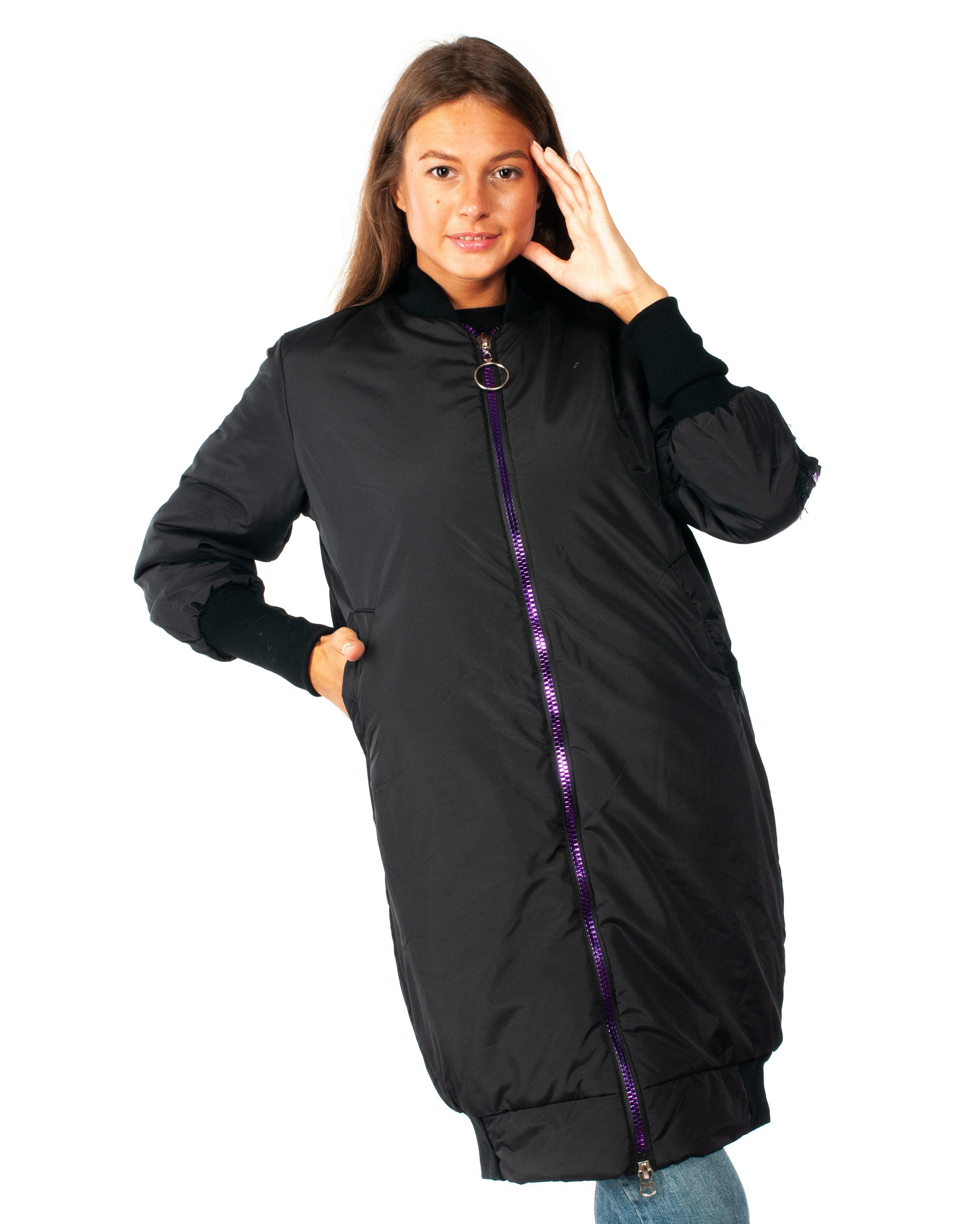 Парка женская без капюшона Stvar S Черный (PR887)