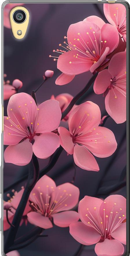 Чехол на Sony Xperia Z5 E6633 Пурпурная сакура (6075u-274-42517)