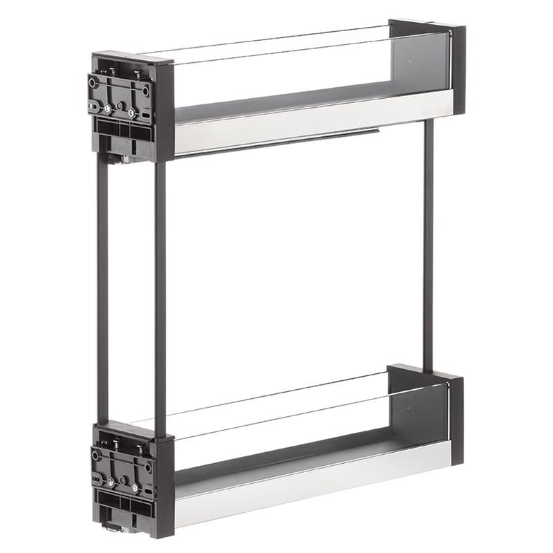 Карго ліве кріплення Vibo Essence скло 150 мм Графіт (ELQGM152SXEVGFO)