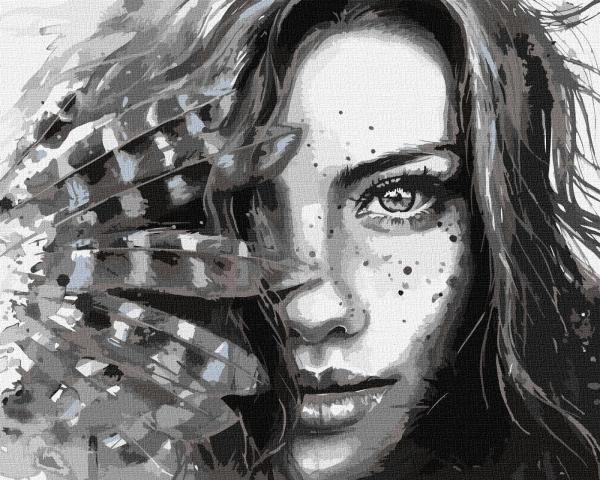 Картина по номерам Идейка Выразительный взгляд 40х50 см в термопакете (КНО4836-mt)