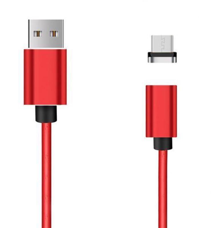 Кабель Хоко USB SC-365m Magneto Leather Red (000540)