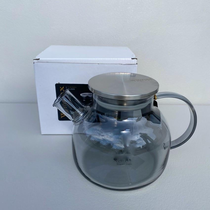 Чайник для заварювання Wilmax Thermo з металевою кришкою 950 мл Smoky Grey (8888100002)