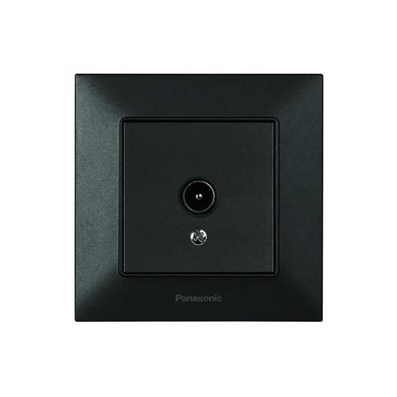 Розетка TV конечная Panasonic Arkedia Slim ABS Черный (WNTC04512B UA1)