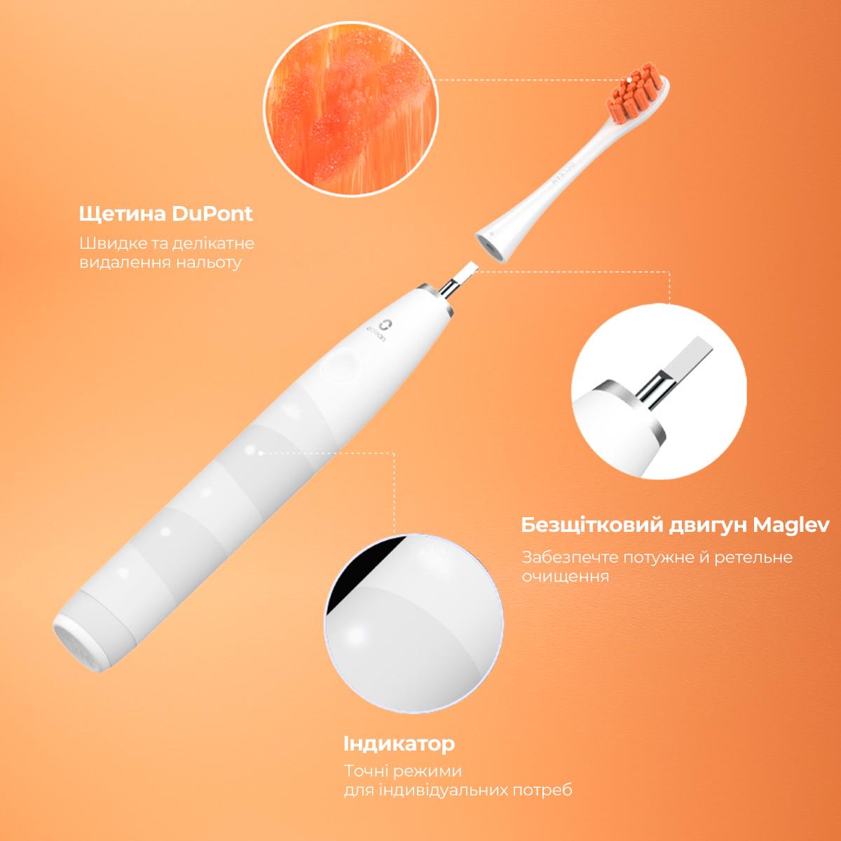 Електрична зубна щітка Oclean Flow S Sonic Electric Toothbrush White (00-00069532) - фото 4