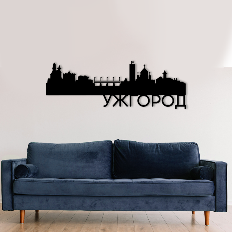 Панно деревянное Decart Ужгород для комнаты спальни офиса 90х30 см