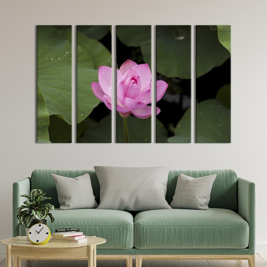 Картина на холсте Яркий цветок лотоса 87x50 см (891-51)