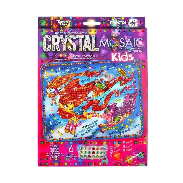 Набір креативної творчості Danko Toys Kids Crystal Mosaic CRMk-01-03 6 форм ел. (RLT46936)