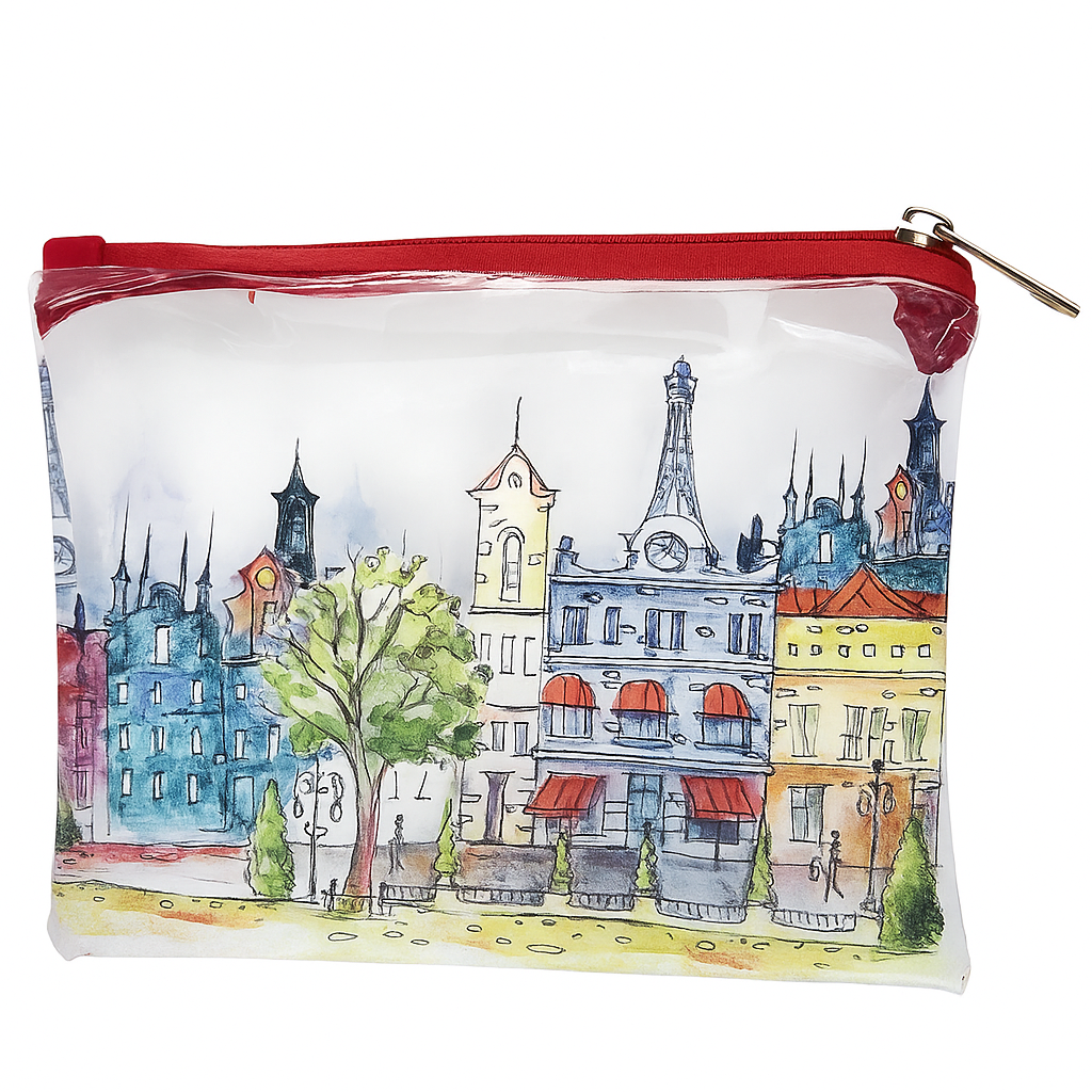 Косметичка пластиковая Presentville Visible Город Прозрачный (KPR_19A001_KR)