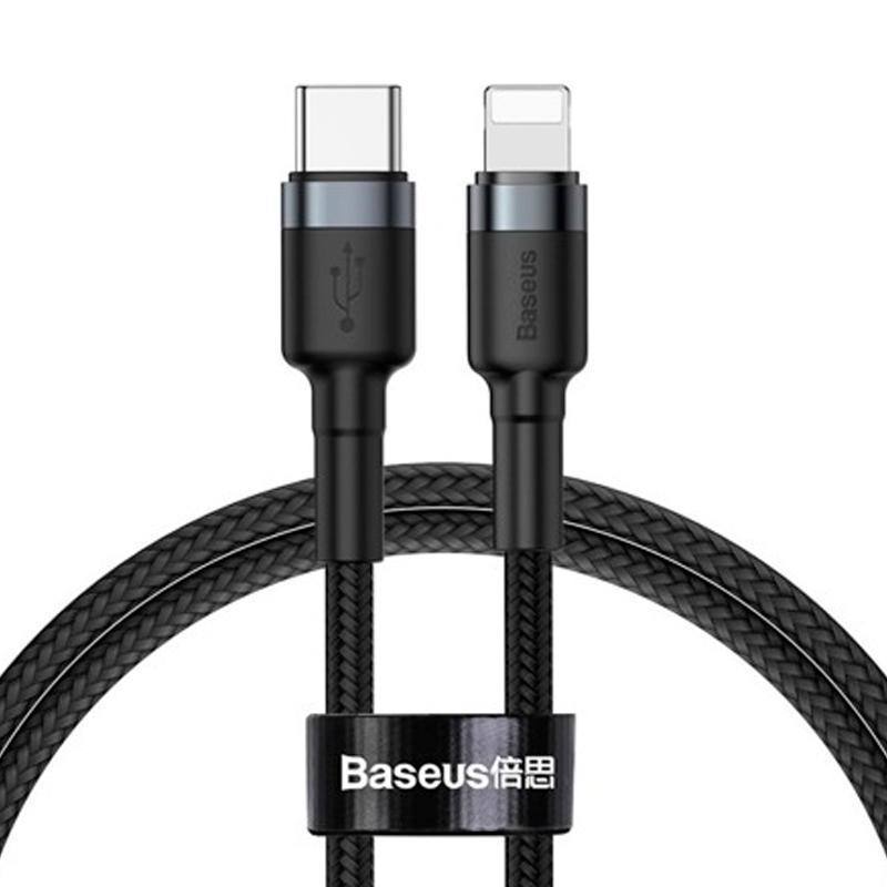 Кабель Baseus CATLKLF-G1 Cafule Cable Type-C to Lightning PD 18W 1 м Black