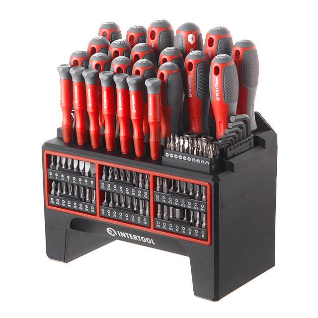 Набір викруток з комплектом насадок Intertool VT-3372 Cr-V 114 од. Набір викруток з комплектом насадок Intertool VT-3372 Cr-V 114 од.
