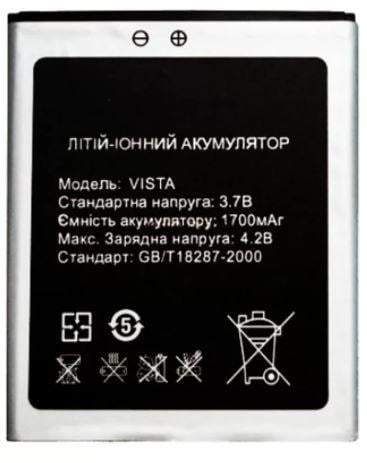 Аккумулятор для Bravis Vista 1700 mAh (000021370)