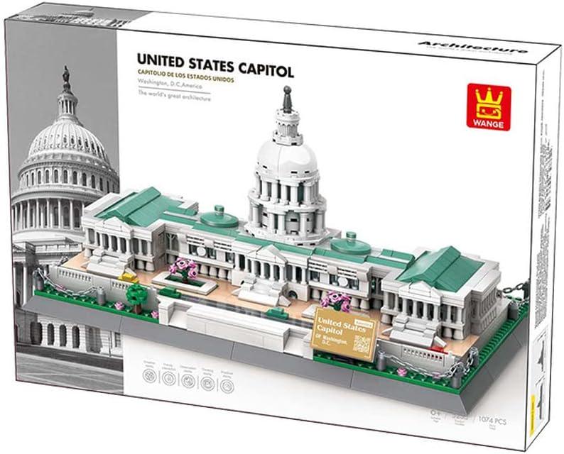 Конструктор 3D Wange Архитектура Капитолий Вашингтон США United States Capitol 5235 для детей и взрослых 1074 деталей - фото 3 Конструктор 3D Wange Архитектура Капитолий Вашингтон США United States Capitol 5235 для детей и взрослых 1074 деталей - фото 3
