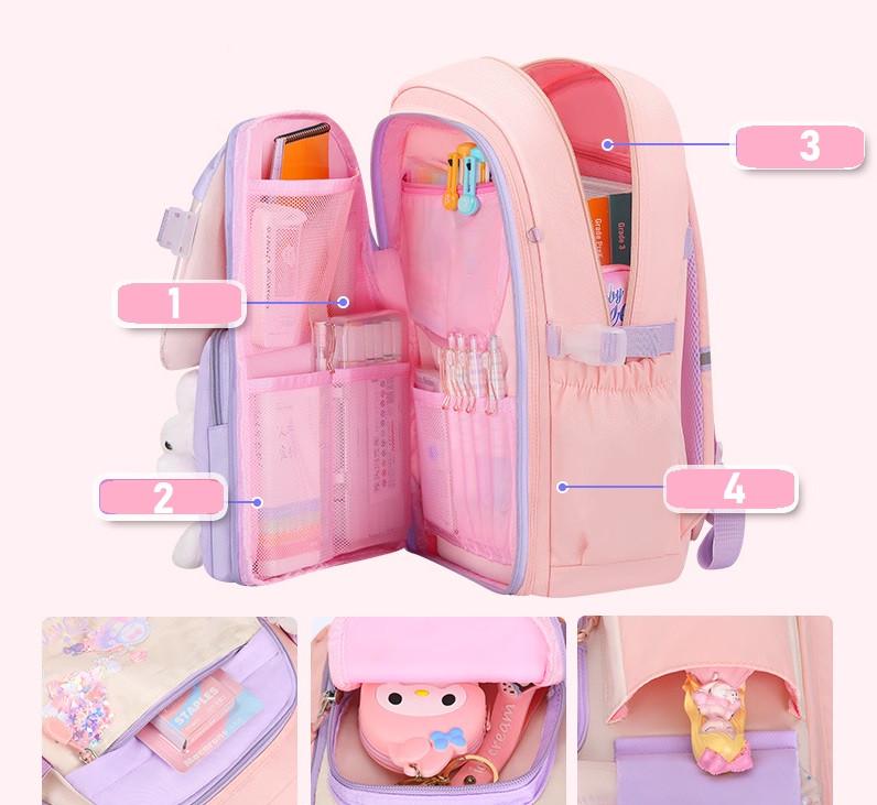 Шкільний рюкзак та шопер для дівчинки Cute Bunny Рожевий (2369777564) - фото 7 Шкільний рюкзак та шопер для дівчинки Cute Bunny Рожевий (2369777564) - фото 7