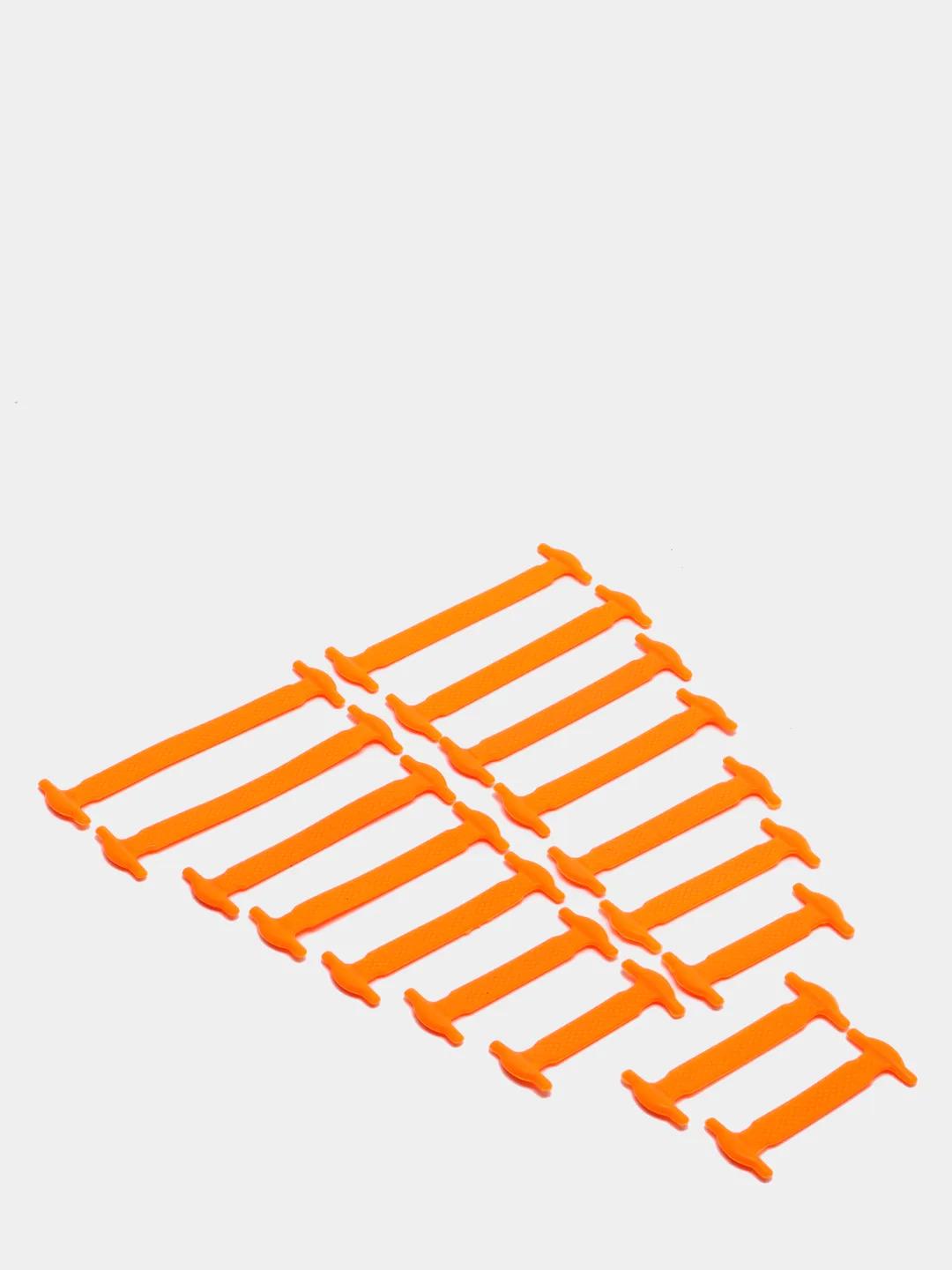 Набір шнурків силіконових ледачі еластичні 16 шт. Помаранчевий (0703244207) Набір шнурків силіконових ледачі еластичні 16 шт. Помаранчевий (0703244207)
