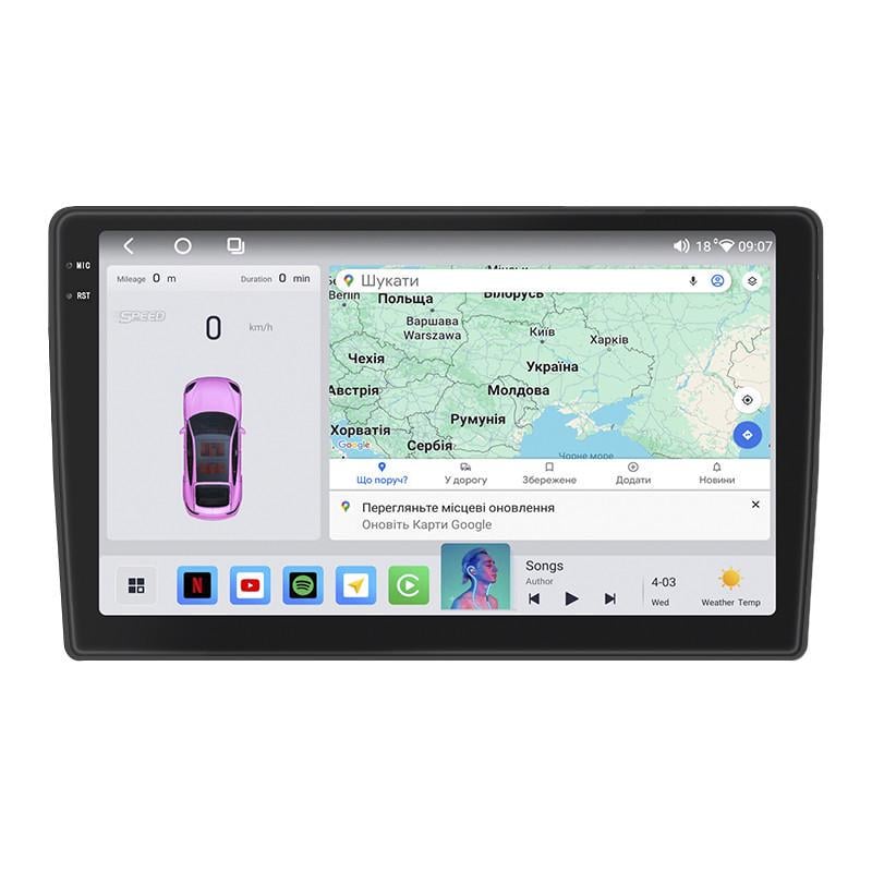 Автомагнитола штатная Lesko для Volkswagen Amarok I 2010-2016 10" 4/64 QLED CarPlay 4G Wi-Fi GPS 360 Prime