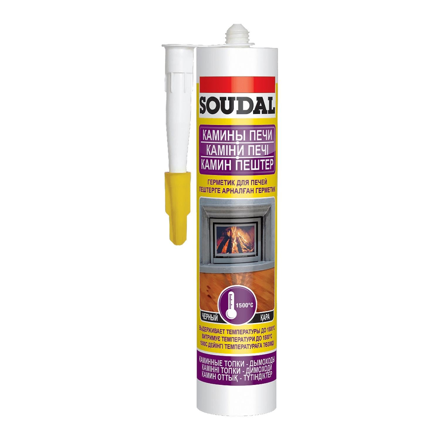 Герметик для печей SOUDAL CALOFER до 1500 ° С 280 мл 5 шт. Черный (000020000000061001)