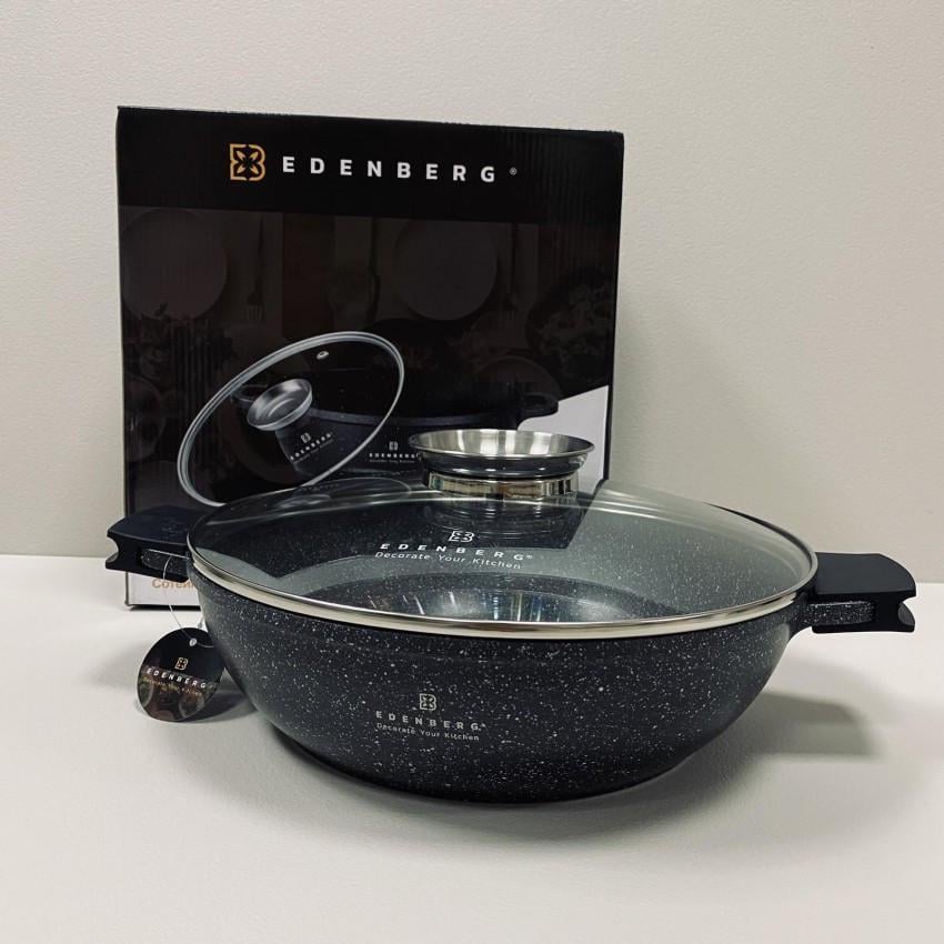 Кастрюля Edenberg EB-8134 алюминиевая с мраморным антипригарным покрытием 4,1 л (2280459395) Кастрюля Edenberg EB-8134 алюминиевая с мраморным антипригарным покрытием 4,1 л (2280459395)