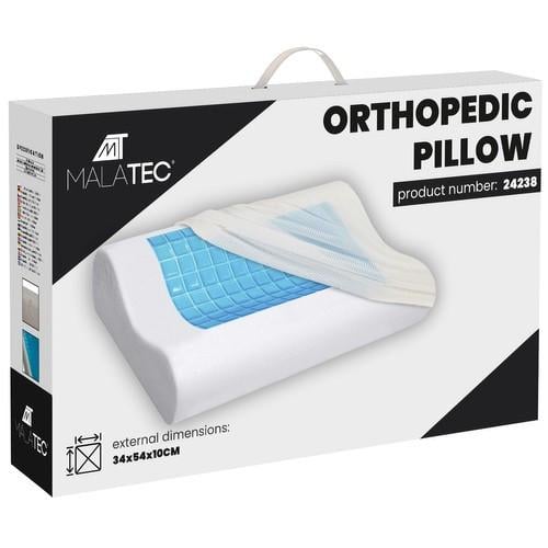 Подушка ортопедическая Malatec 24238 с эффектом памяти гелевая (5095bf-3169920596)