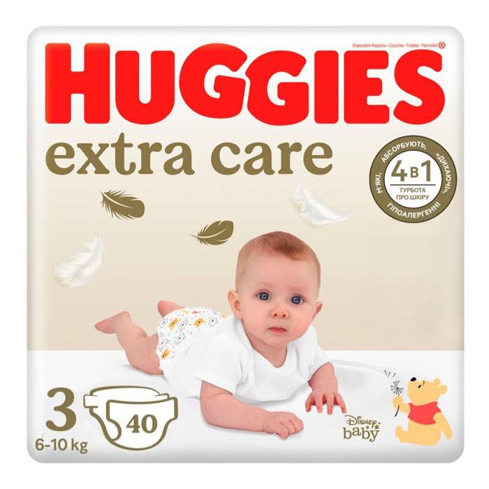 Подгузники Huggies Extra Care 3 детские 6-10 кг 40 шт. (1994623276)