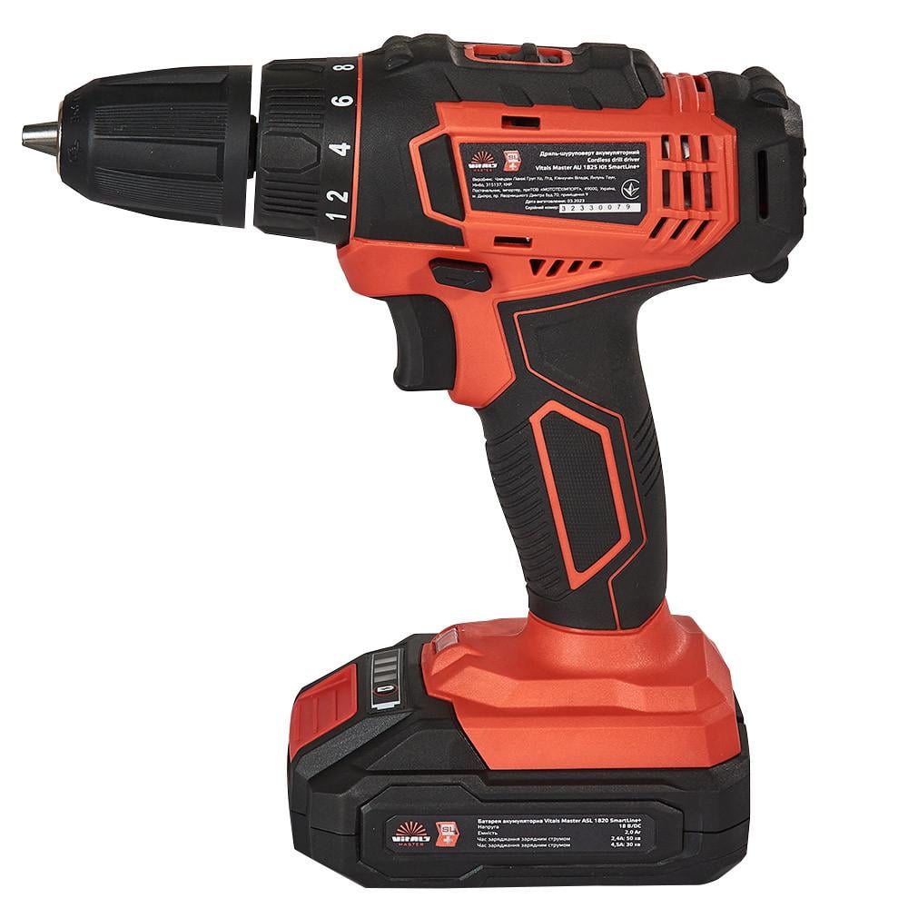 Дрель-шуруповерт аккумуляторный Vitals Master AU 1825 Kit SmartLine+ (184442)