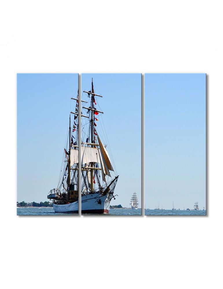 Картина модульная Парусник Picton Castle 3 модуля 120x180 см