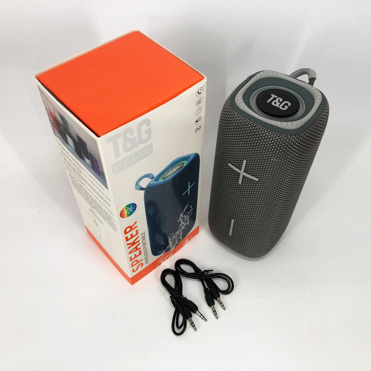 Колонка портативная с подсветкой TG654 8W Серый (463635) - фото 5 Колонка портативная с подсветкой TG654 8W Серый (463635) - фото 5